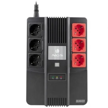 NGS Offline Fortress Bunker/ 600VA-360W/ 6 Salidas/ Formato Bloque