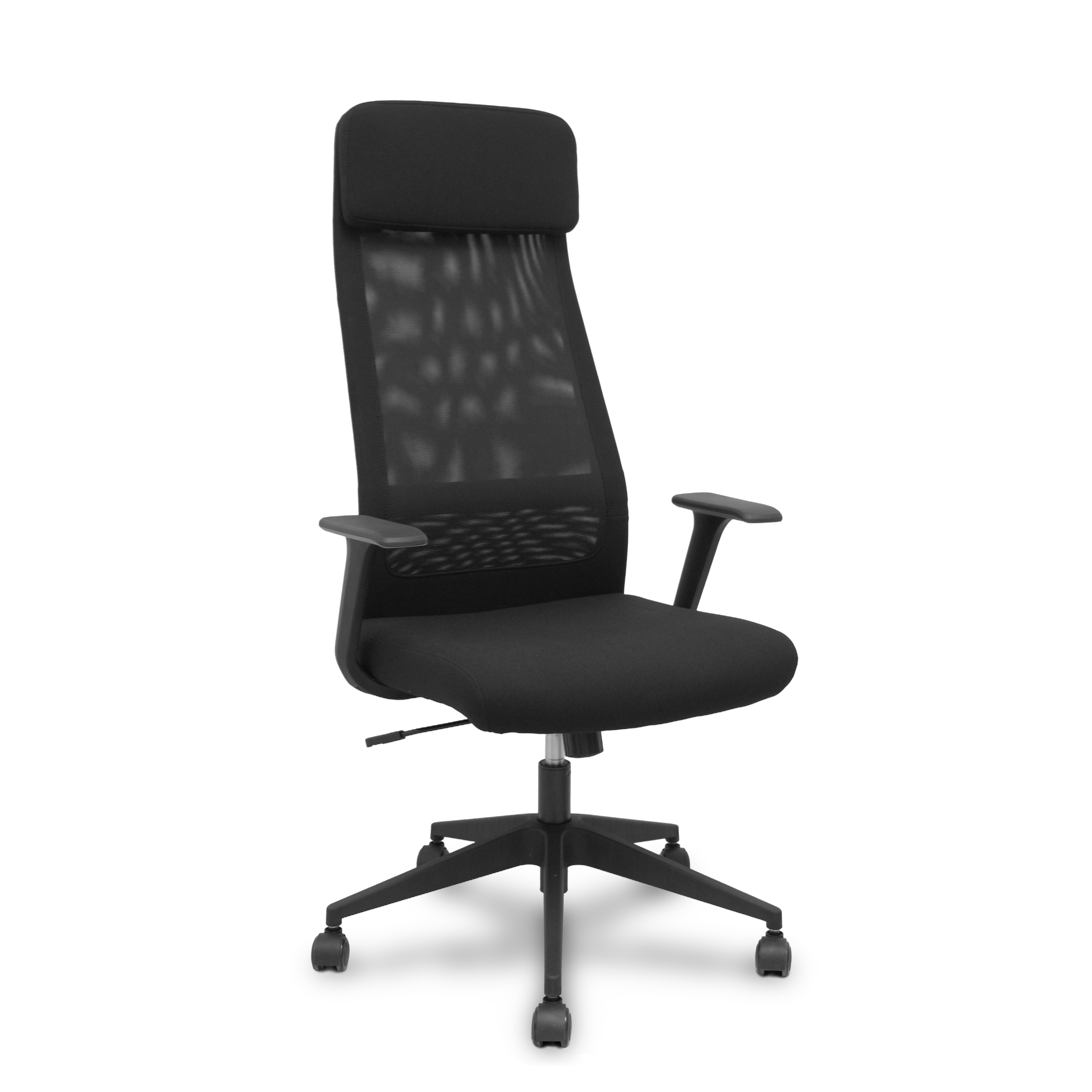 PIQUERAS Y CRESPO FOROL Silla Pro536 basculante tela negra brazos fijos