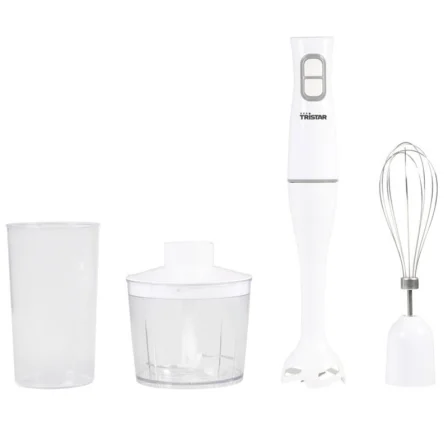 Batidora de mano Tristar MX-4851/ 350W/ Incluye Batidor, Picadora y Vaso Medidor