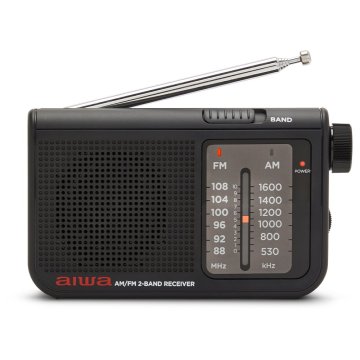 Aiwa ÷ Radio analogica con rs-55 black