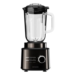 Aiwa ÷ Batidora de vaso profesional saberu atb-2500 2500w 6 programas jarra cristal 1.5l… negro