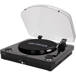 Aiwa ÷ Tocadiscos negro – Bluetooth