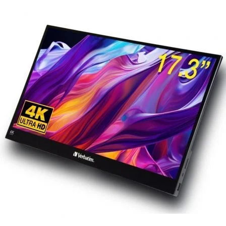 Verbatim Táctil PMT-17-4K 17.3"/ 4K/ Multimedia Negro