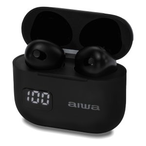 ÷ Auricular intrauditivo bt aiwa ebtw-100 tws bt 5.3 mic 4h+12h negro