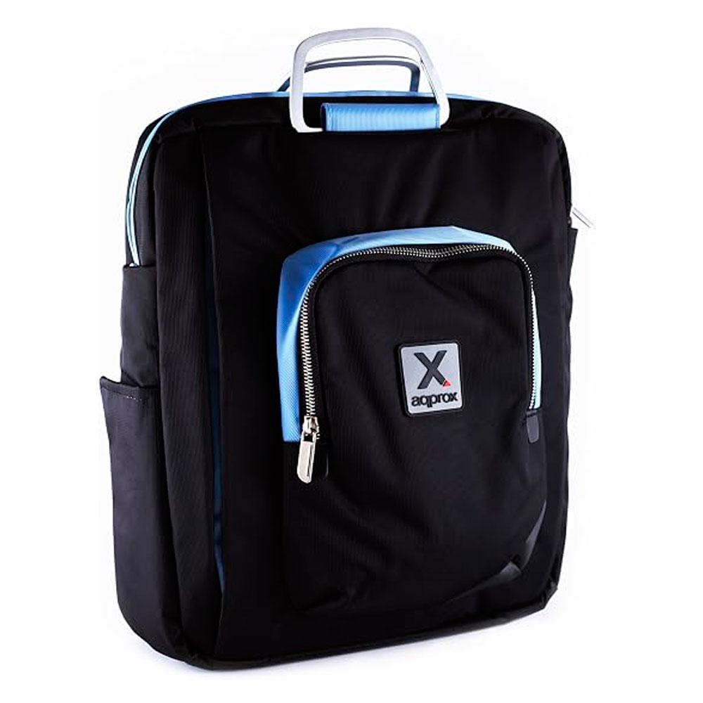 Maletin portatil Approx APPNBST15BBL / hasta 15.6 pulg./ Bandolera / Asa Ajustable / Negro-Turquesa
