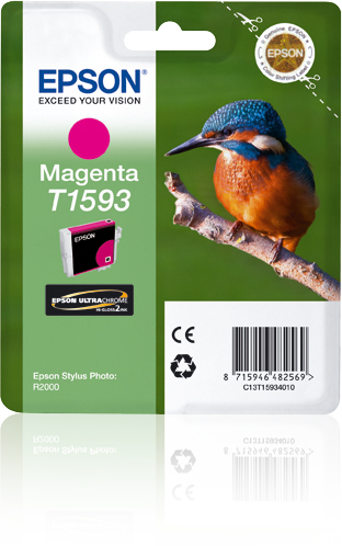 ÷ Tinta original epson t1593 magenta c13t15934010 17ml