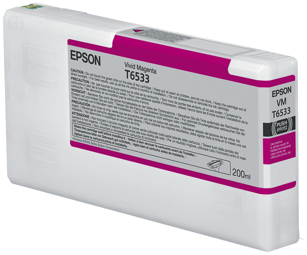 Epson ÷ Tinta original t6533 magenta claro c13t653300 200ml
