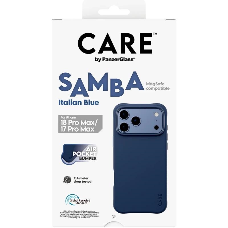 PanzerGlass Care Samba Case ItalianBlue MagSafe iP 18PMx 17PMx