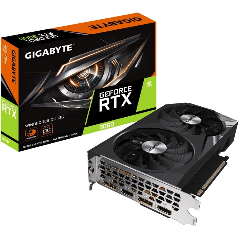 Gigabyte Nvidia Rtx 3060 Wf Oc 12G DDR6 – VGA