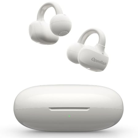Auriculares Deportivos de Conducción Aérea OpenRock E OPACE02 con estuche de carga/ Autonomía 7h/ Blancos
