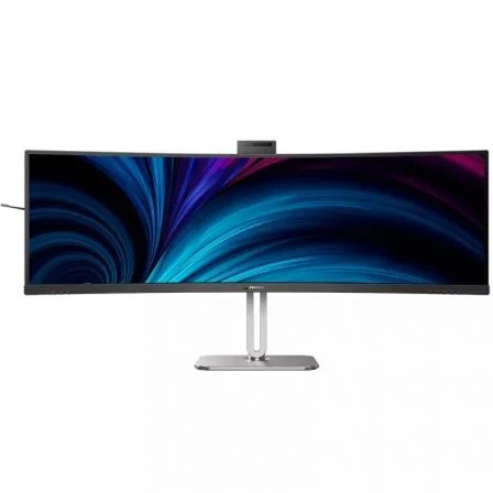 Philips Profesional Ultraparonámico Curvo 49B2U5900CH 48.8"/ Dual QHD/ Webcam/ Multimedia/… Plata / Negro – QHD