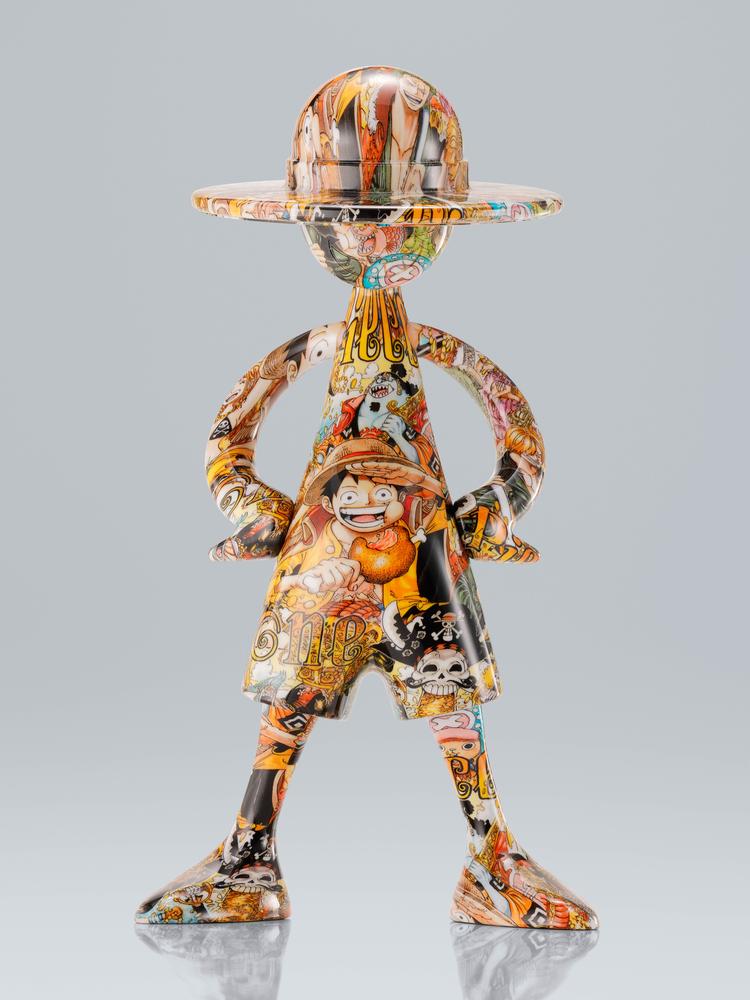 Tamashii nations Figura one piece artcanvas escala 1 - 8 - 1000logs anniversary - luffy