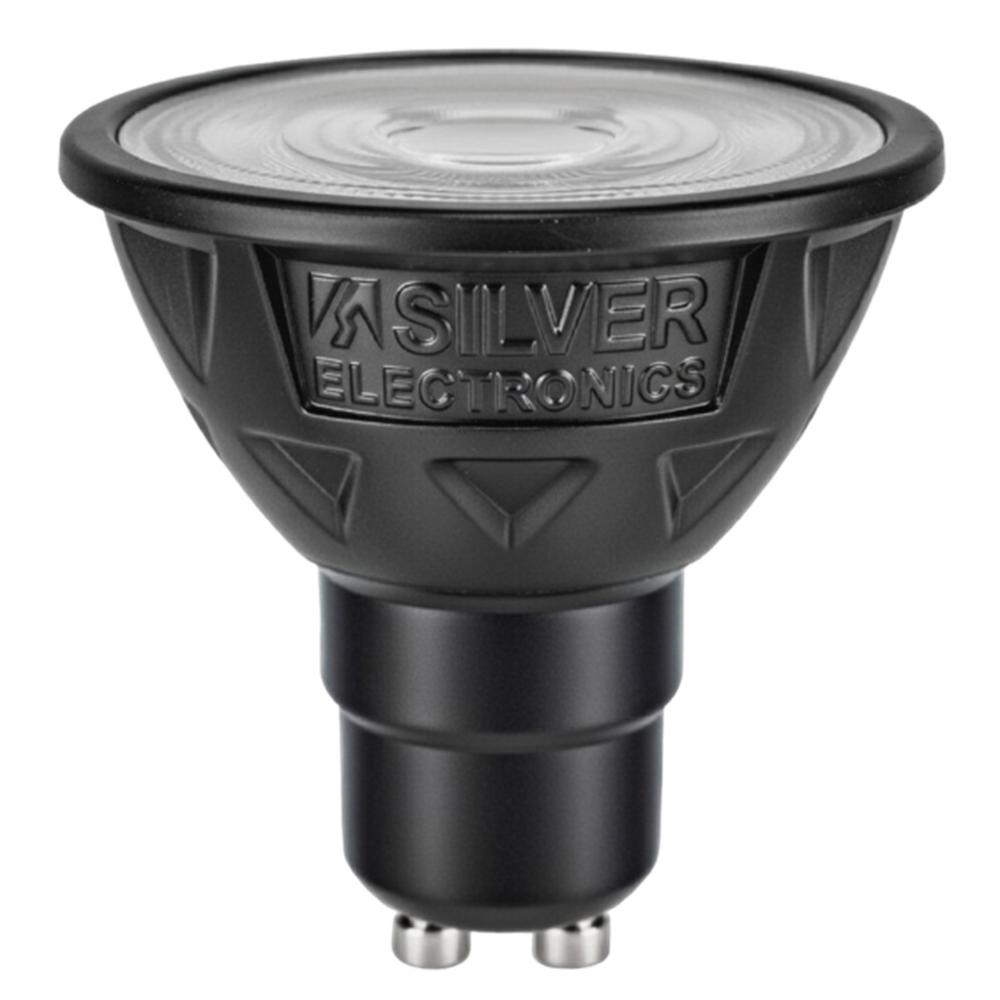 Silver Bombilla LED nitra electronics dicroica 6.5w=80w - gu10 - 2700k - 38º - 9000lm…