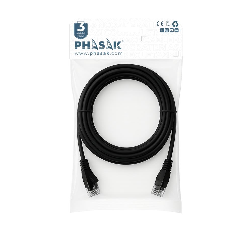 Phasak latiguillo utp cat6 2m phk 1802 red / negro – RJ45