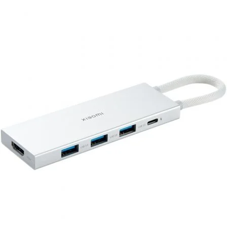 Xiaomi Docking USB 3.0 Tipo-C 5 en 1/ 3xUSB/ 1xUSB Tipo-C Pd/ 1xHDMI Blanco