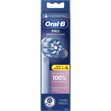 Cabezal de Recambio para Cepillo Oral-B Pro Sensitive/ Pack 4 uds