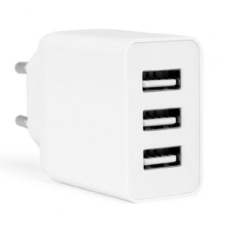 Cargador de Pared Orbegozo En 1100/ 3xUSB/ 17W