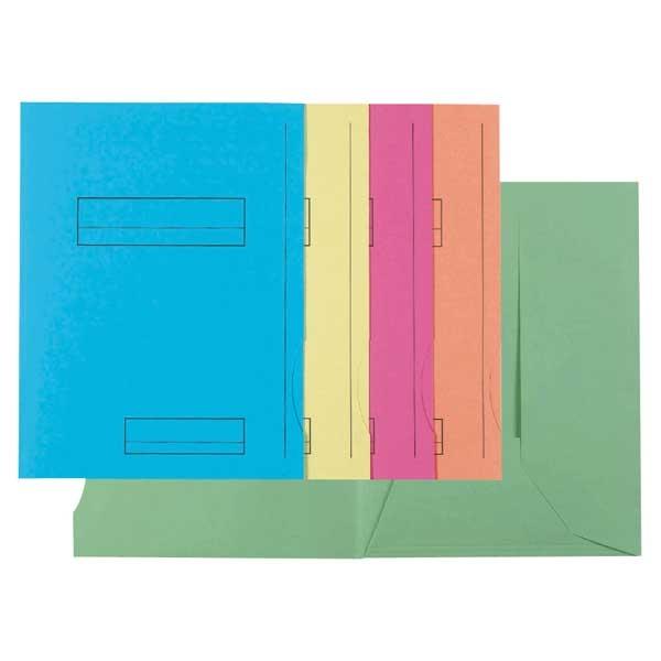 Exacompta Paq.50 subcarpetas Exacompta 2 solapas 210g 5 colores surtidos