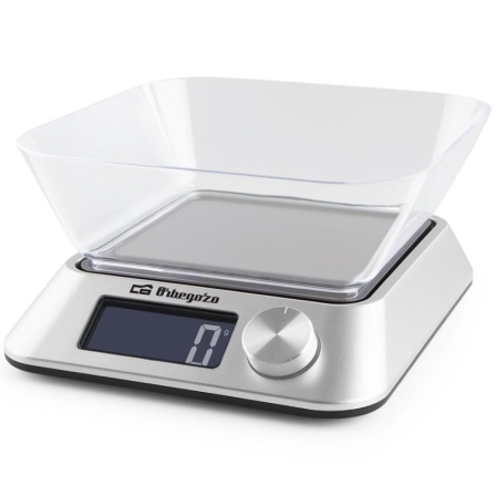 Báscula de Cocina Electrónica Orbegozo 1030 A/ hasta 5kg Plata