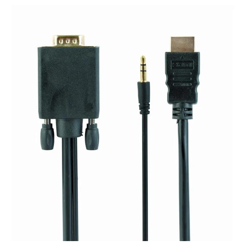 Gembird a + audio 1.8 mt Negro – HDMI / VGA