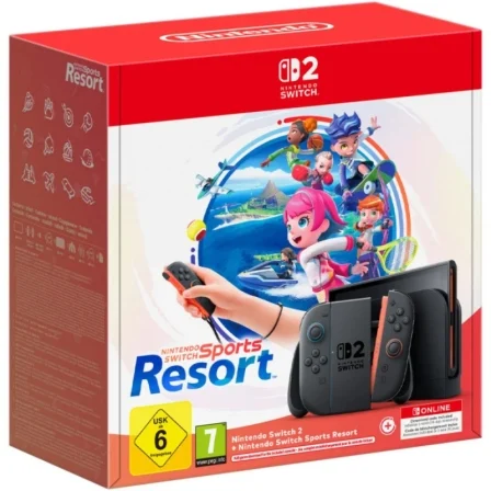 Nintendo 2/ Incluye Código Juego Nintendo Switch Sports Resort + Código 3 Meses…