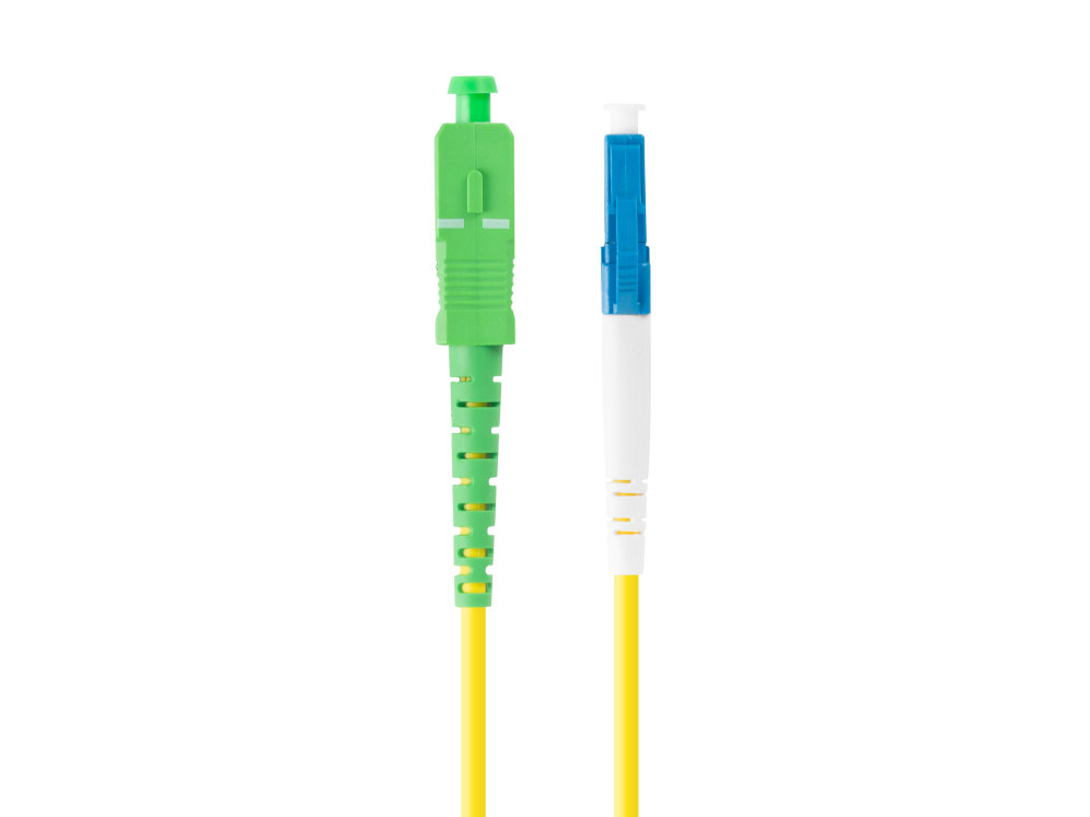 Lanberg Latiguillo fibra optica lc - upc a sc - apc 2m mono simplex g657a1 lszh amarillo
