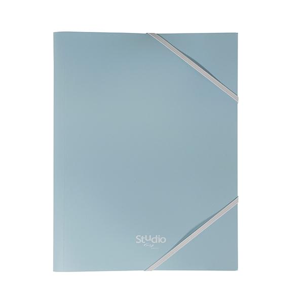Pardo Carpeta gomas Pastel Pp azul