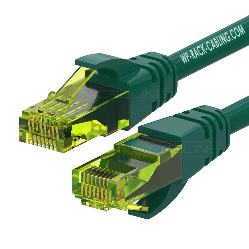 Cable de red wp latiguillo rj45 u - utp cat.6a 3m verde