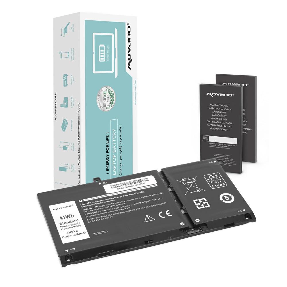 Movano Batería compatible para Dell Latitude 15 3510 11.4V 3600 mAh