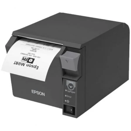 Epson de Tickets TM-T70II/ Térmica/ Ancho papel 80mm/ USB-Ethernet/ Negra