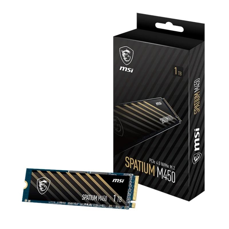 MSI Spatium M450 1Tb PCIe 4.0 NVME 3400 Mb-s