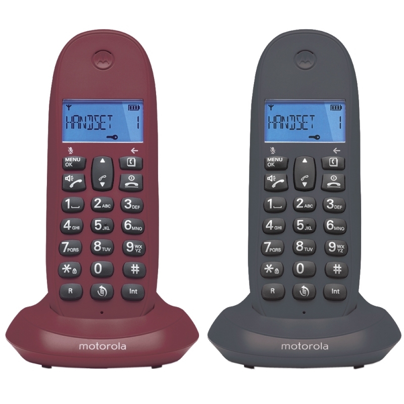 Motorola C1002 Lb+ Telefono Dect Duo Gris
