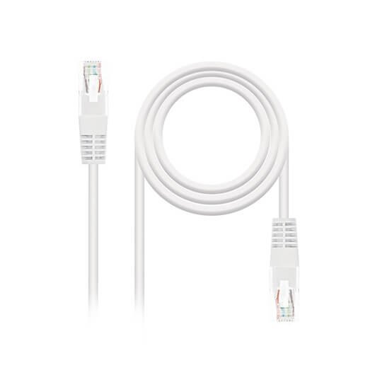 Nanocable latiguillo utp cat6 2m red / blanco – RJ45