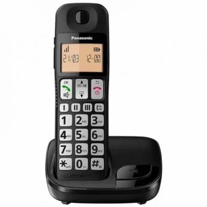 Teléfono Inalámbrico Panasonic KX-TGE310SP Negro