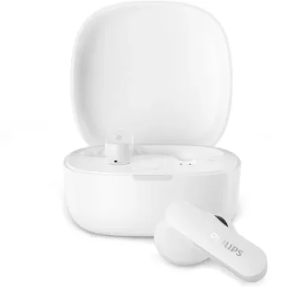 Auriculares Philips TAT2100WT con estuche de carga/ Autonomía 8h/ Blancos – Bluetooth