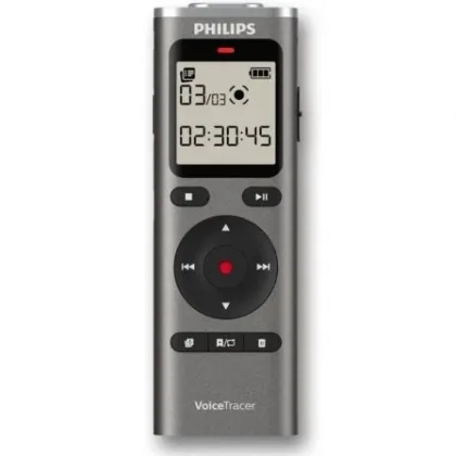 Grabadora de Voz Philips VoiceTracer DVT1170/ 20kHz Plata