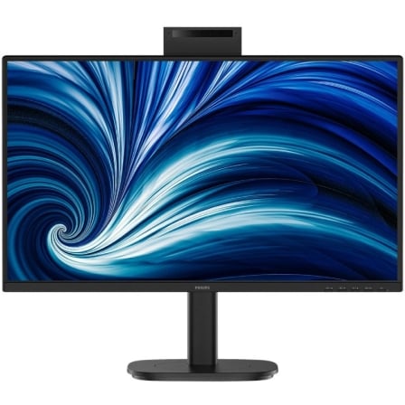 Monitor Profesional Philips 24B2N3200JH 23.8"/ Full HD/ Webcam/ Multimedia/ Regulable en altura/ Negro