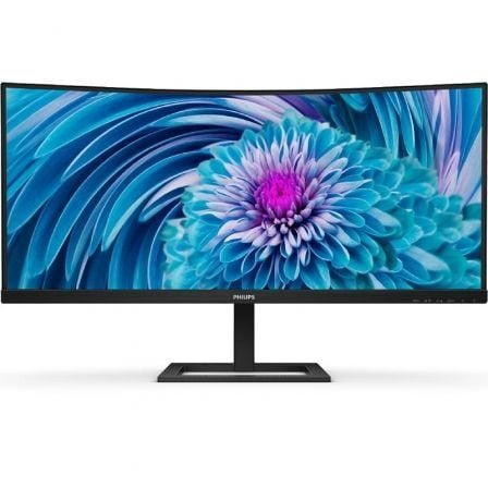Monitor Profesional Ultrapanorámico Curvo Philips 346E2CUAE 34"/ UWQHD/ Multimedia/ Regulable en altura/ Negro