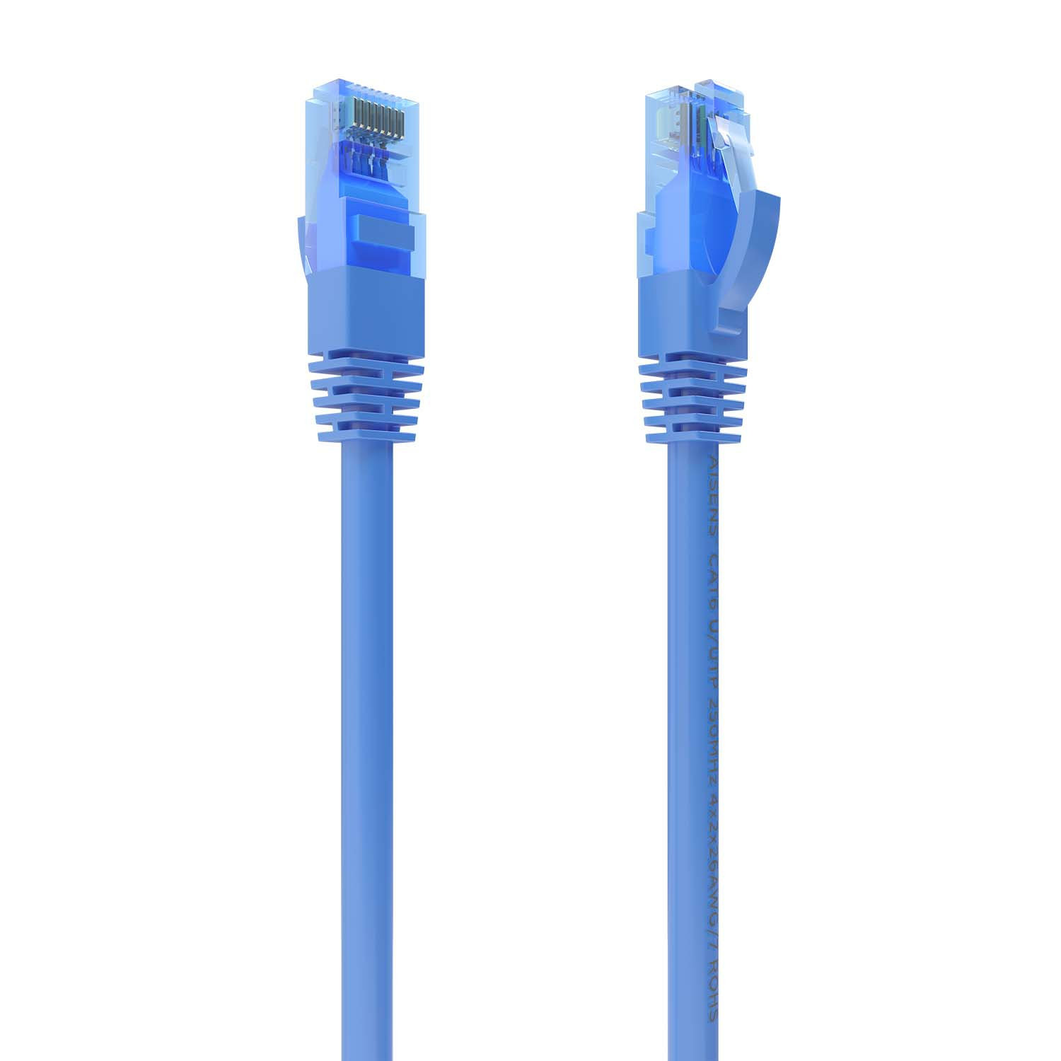 AISENS - CABLE DE RED LATIGUILLO RJ45 CAT.6 UTP AWG26 CCA, AZUL, 30CM