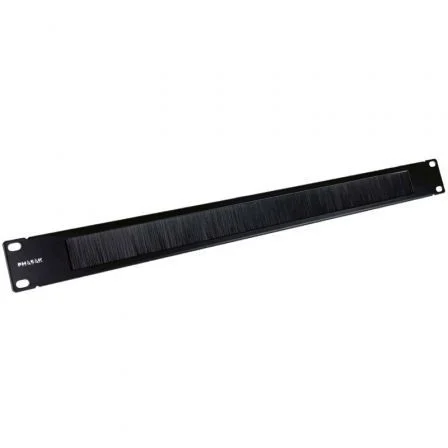 Phasak Panel Guía Cables con Cepillo para Rack 19" Pa 1901/ Altura 1U
