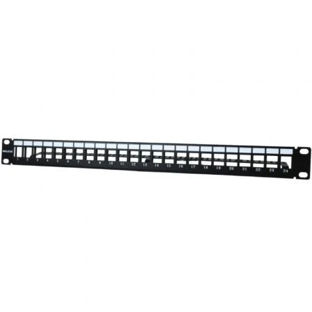 Phasak Patch Panel Pa 3424/ 24 Puertos/ Cat.6/ Altura 1U/ Gestión de / Conectores – RJ45