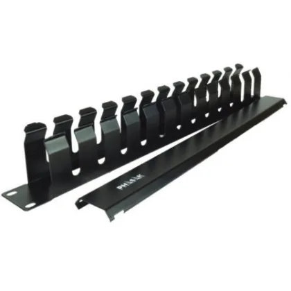 Phasak Panel Guía Cables con Tapa para Rack 19" Pa 5095/ Altura 1U