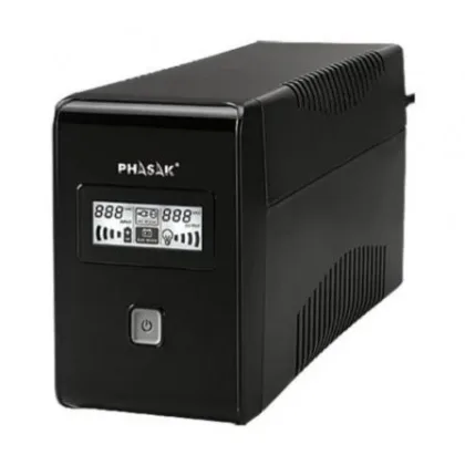 Phasak Línea Interactiva 850 VA LCD Interactive/ 850VA/ 2 Salidas/ Formato Torre