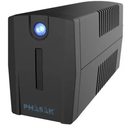 Phasak Línea Interactiva Ottima 660 VA Interactive/ 660VA-360W/ 2 Salidas/ Formato Torre