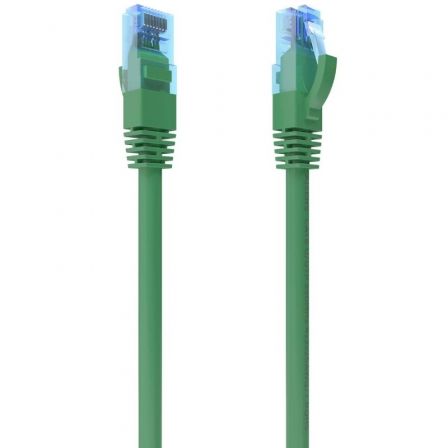 AISENS - CABLE DE RED LATIGUILLO RJ45 CAT.6 UTP AWG26 CCA, VERDE, 1.0M