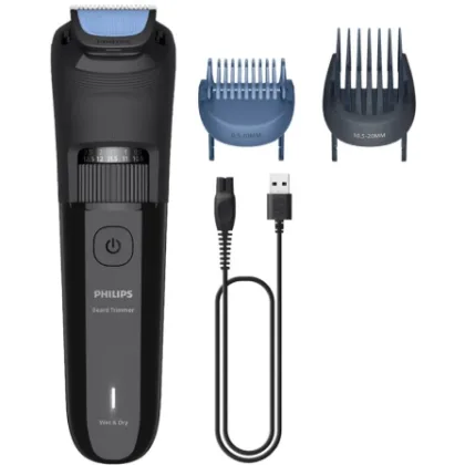 Cortabarbas Philips Beardtrimmer series 3000 BT3620/15/ con Batería/ 5 Accesorios