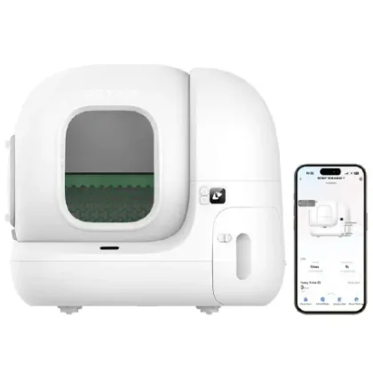 Arenero para Gatos Autolimpiable PetKit Pura Max 2/ 76L/ Control desde App Blanco