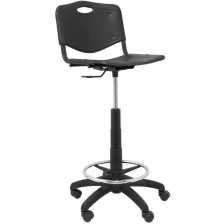 Taburete Piqueras y Crespo Robledo PVC T26GNI840RN/ Negro