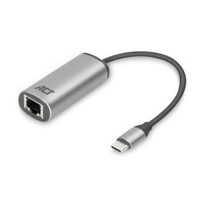 Adaptador usb - c a rj45 ethernet 2.5gb act connectivity