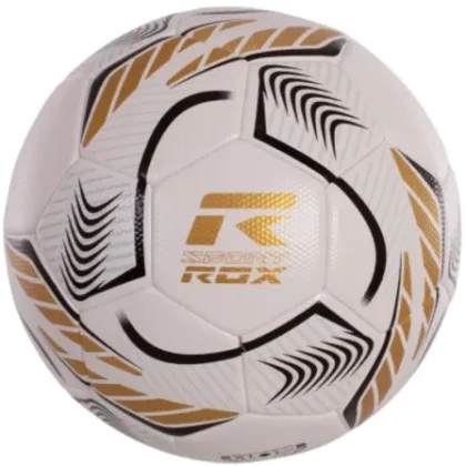 Balón de Fútbol Rox Sport R-Comand Blanco / Dorado